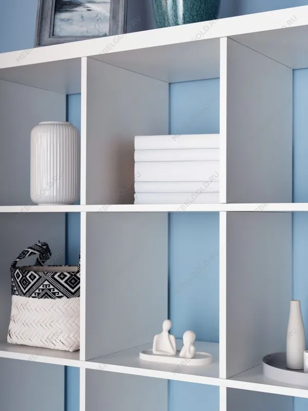 Стеллаж Фора, 12 полок, 112х147х38 см, белый | изображение 2