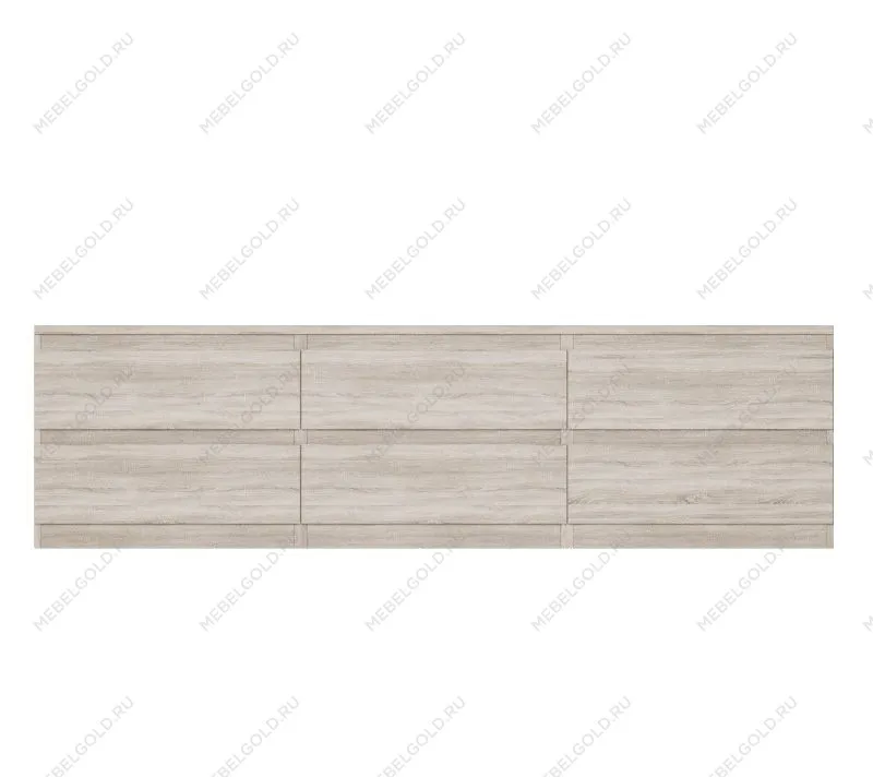 КАСТОР (KULLEN) тумба ИКЕА / IKEA 6 ящиков сонома | изображение 1