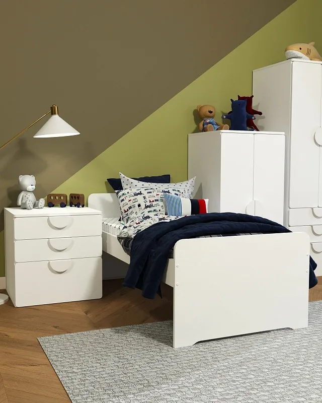 Комод Пикси, 3 ящика 60x57x60, белый (робкий подснежник) | изображение 13