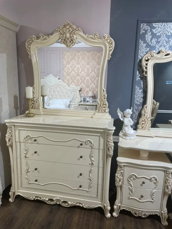 Комод Джоконда крем глянец (спальня) | изображение 5