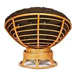 Кресло-качалка Papasan с подушкой Светлый мед, ткань, коричневый | изображение 7