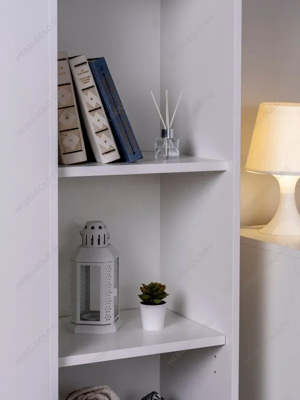 Стеллаж Сириус, 1 ящик, 39х35х190 см, белый | изображение 3