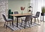 Стол обеденный Halmar GREG раскладной (дуб вотан/черный) | изображение 5