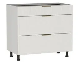 Стол с ящиками СЯ-90 (140/284), Берта (900*528*820) Экокожа Белый, 25326