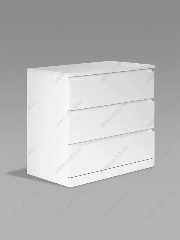 Комод Варма Прайм, 3 ящика, 80х77х48 см, эмаль, белый | изображение 7