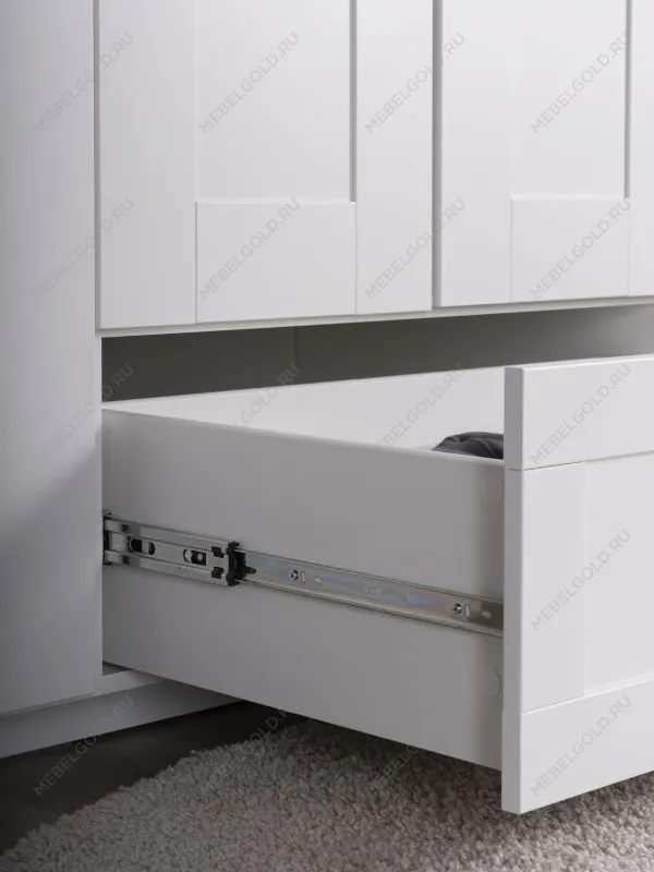 Шкаф Сириус, 4 двери и 1 ящик, 156х59х220 см, белый | изображение 6