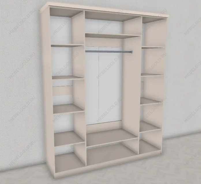 Шкаф Нонна 4-дверный мокко глянец | изображение 1