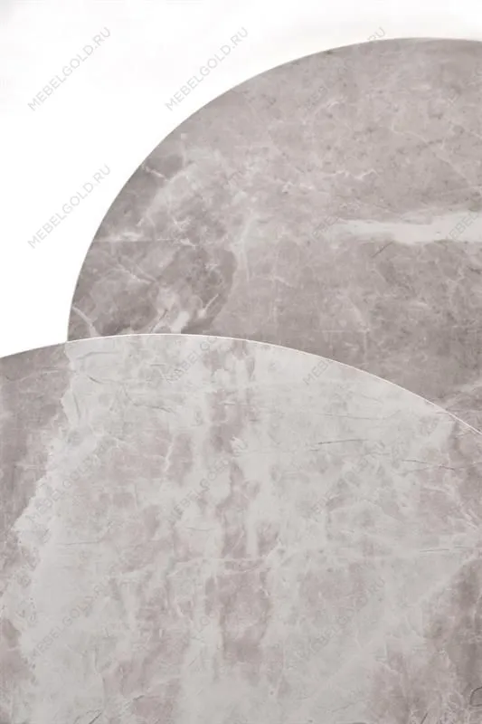 Комплект Halmar ITAKA (2 стола журнальных) (серый мрамор/графит) | изображение 4