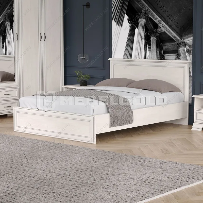 Кровать Тиффани 140 вудлайн кремовый | изображение 2