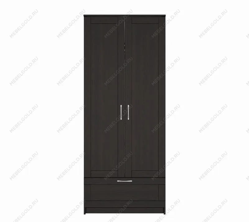 БРИМНЭС / СИРИУС Шкаф ИКЕА / IKEA для одежды 2 двери и 1 ящик Дуб Венге | изображение 1