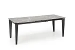 Стол обеденный Halmar FELIX раскладной (серый мрамор/черный) | изображение 4