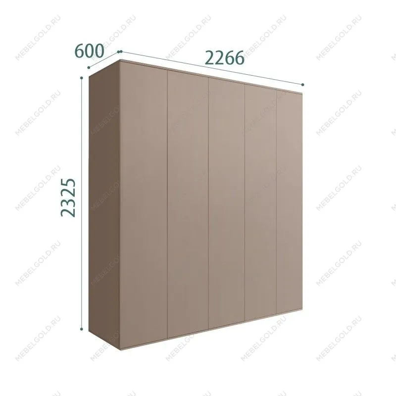 Шкаф 5-ти дверный Bogemia Air (Мокка) БМШ2/5(0)