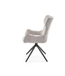 Стул кухонный Halmar K573 поворотный (серый/черный) | изображение 2