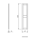 МАКС дверь 50 (2 заполнения) серая | изображение 1