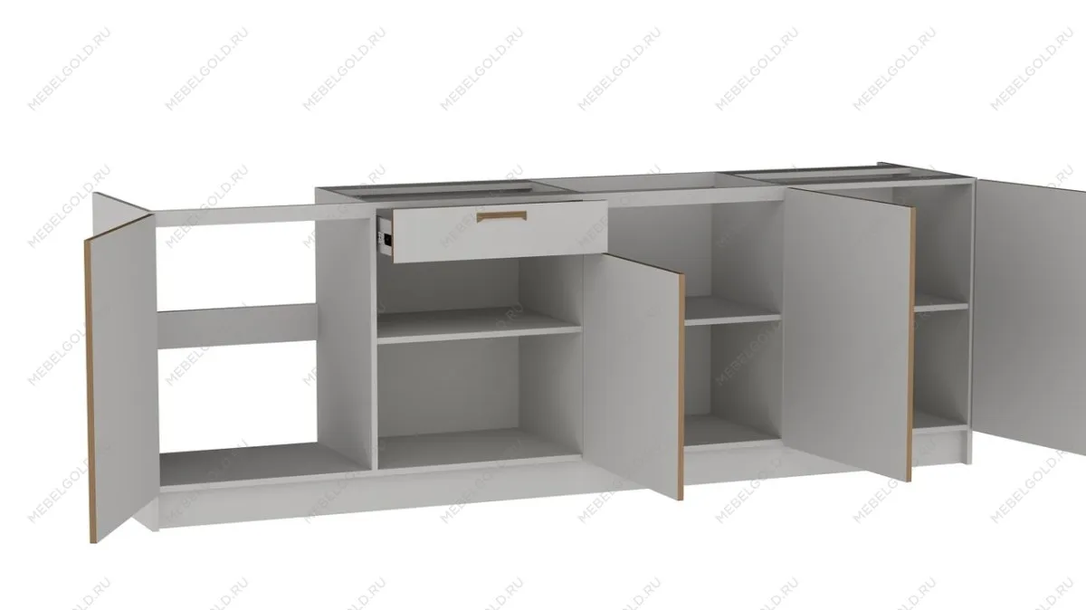 Стол С-240, Смарт (2400*566*820) Серый, 22604 | изображение 1