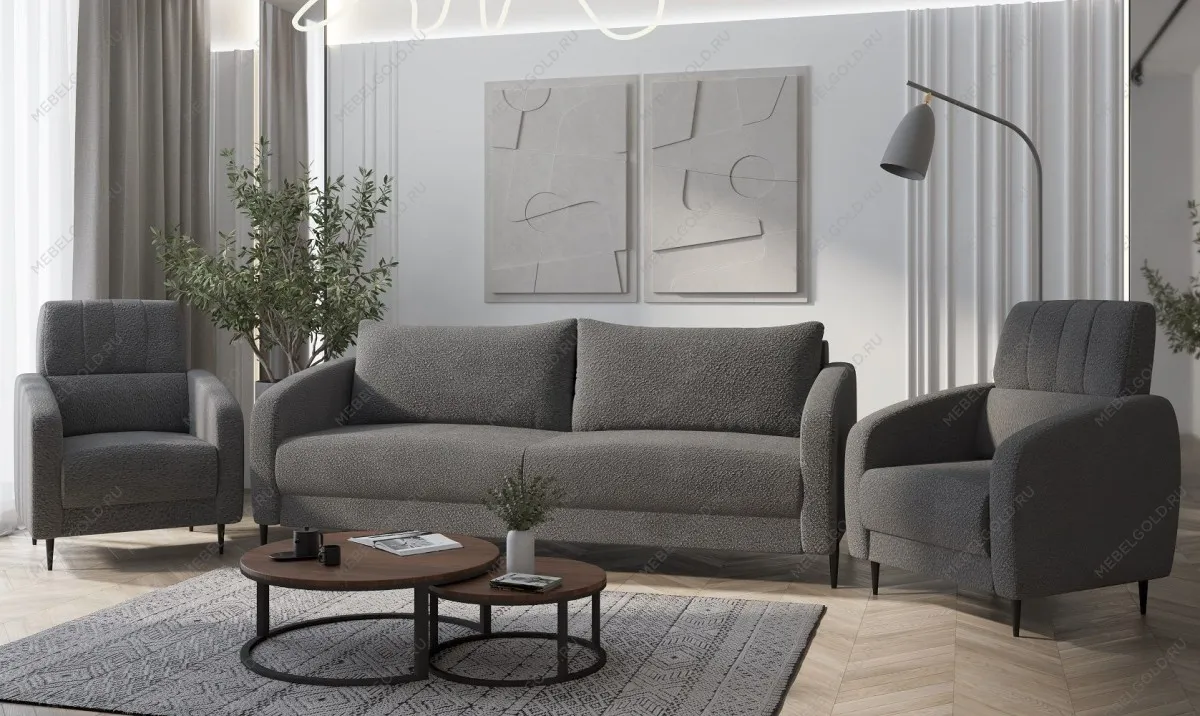 Диван Стелла 3х местный серый | изображение 7