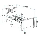 Односпальная кровать Сага | изображение 11