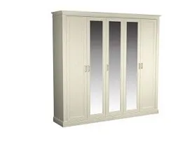 Шкаф 5-дверный, Сиена (2473*548*2300) Береза бежевая, 12337