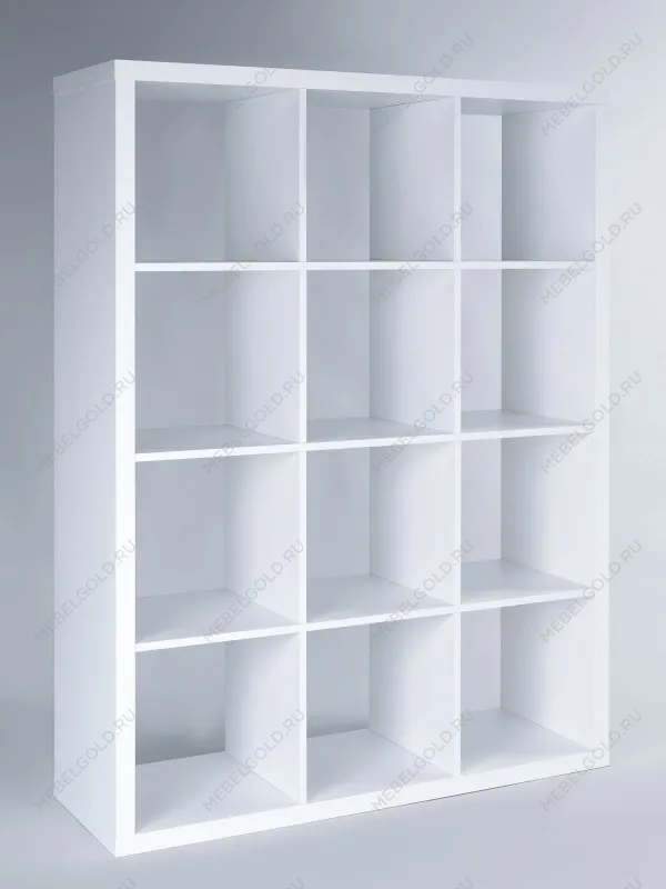 Стеллаж Фора, 12 полок, 112х147х38 см, белый | изображение 10