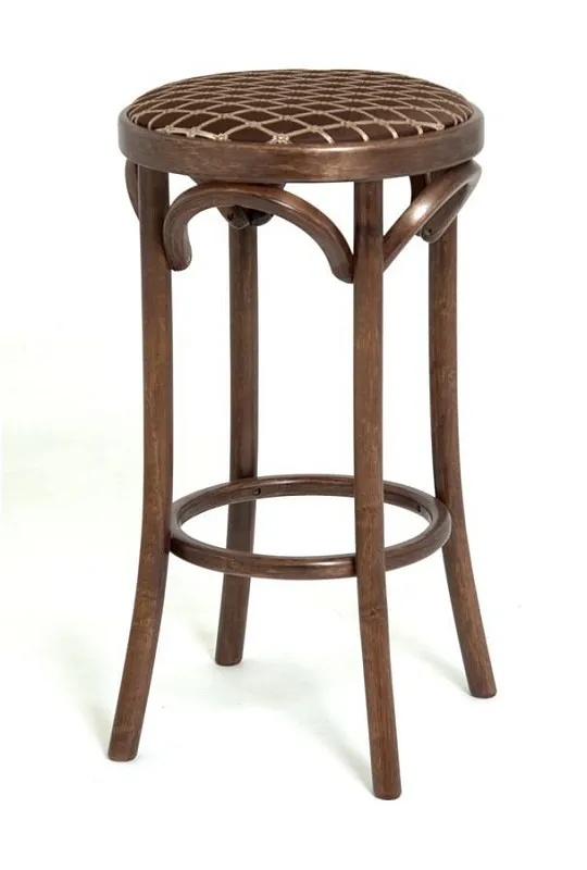 Табурет барный 650 Венский мягкий (темный тон, ткань 3 brown)
