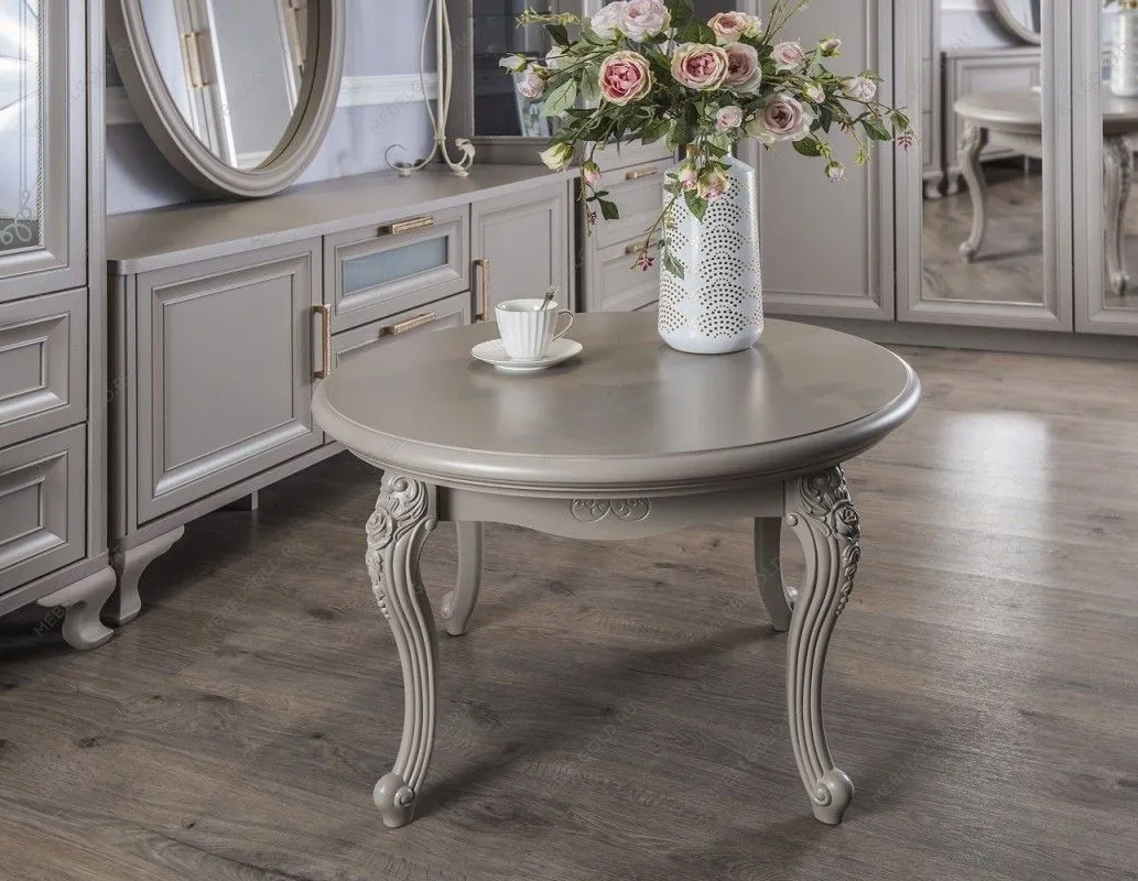 Столик круглый Мокко серый камень | изображение 9