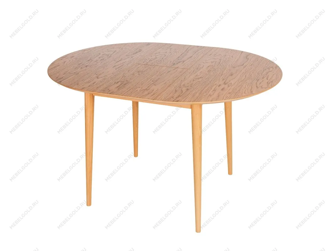 Стол обеденный ASHLEY раскладной 95/135 (Дуб натуральный с патиной темный орех) | изображение 1