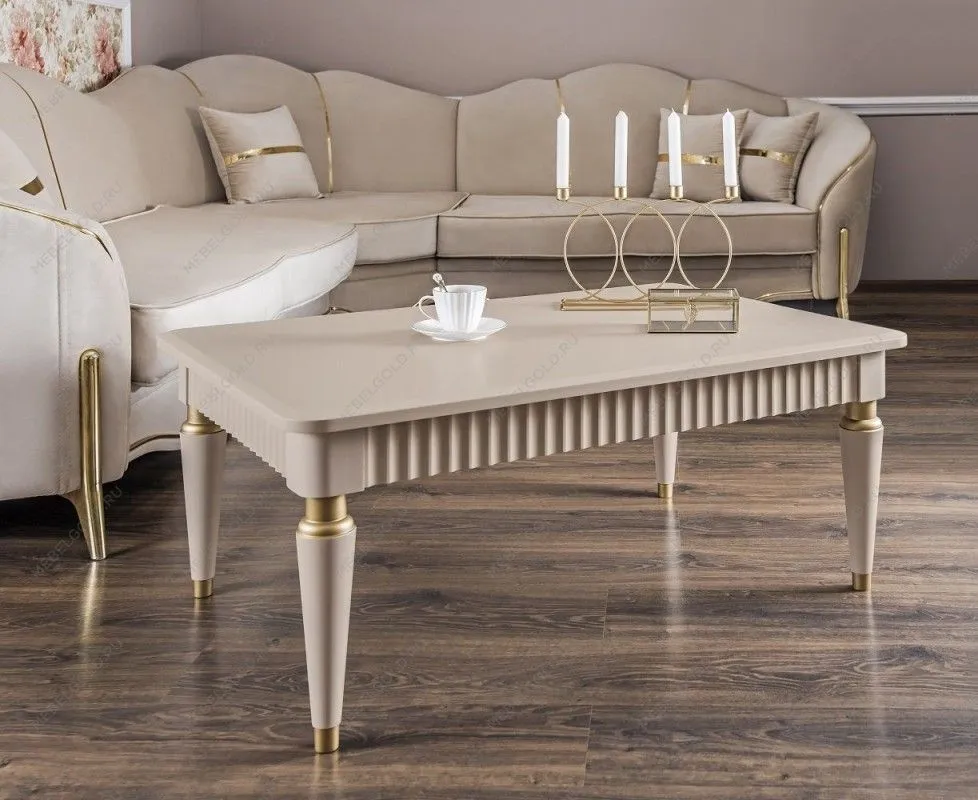 Столик прямоугольный Лара бежевый | изображение 2