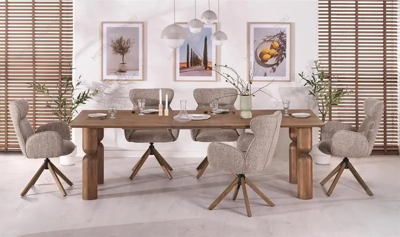 Стол обеденный Halmar MELTON раскладной (орех светлый/орех светлый) | изображение 10