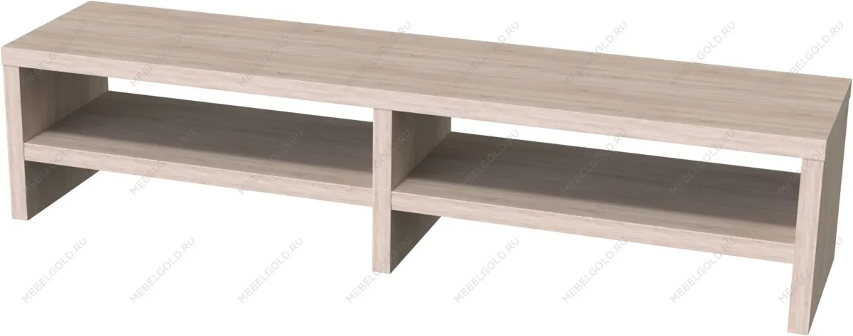 Тумба ТВ Энкель, 2 полки, 160х37x38 см, дуб беленый | изображение 6