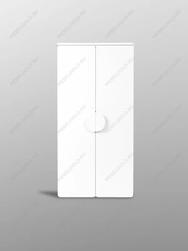 Шкаф распашной Пикси, с двумя дверьми и тремя полками 60х57х120, белый (робкий подснежник) | изображение 13