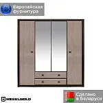 Шкаф платяной Коен SZF 4D2S Венге/Штрокс (NEW) | изображение 1