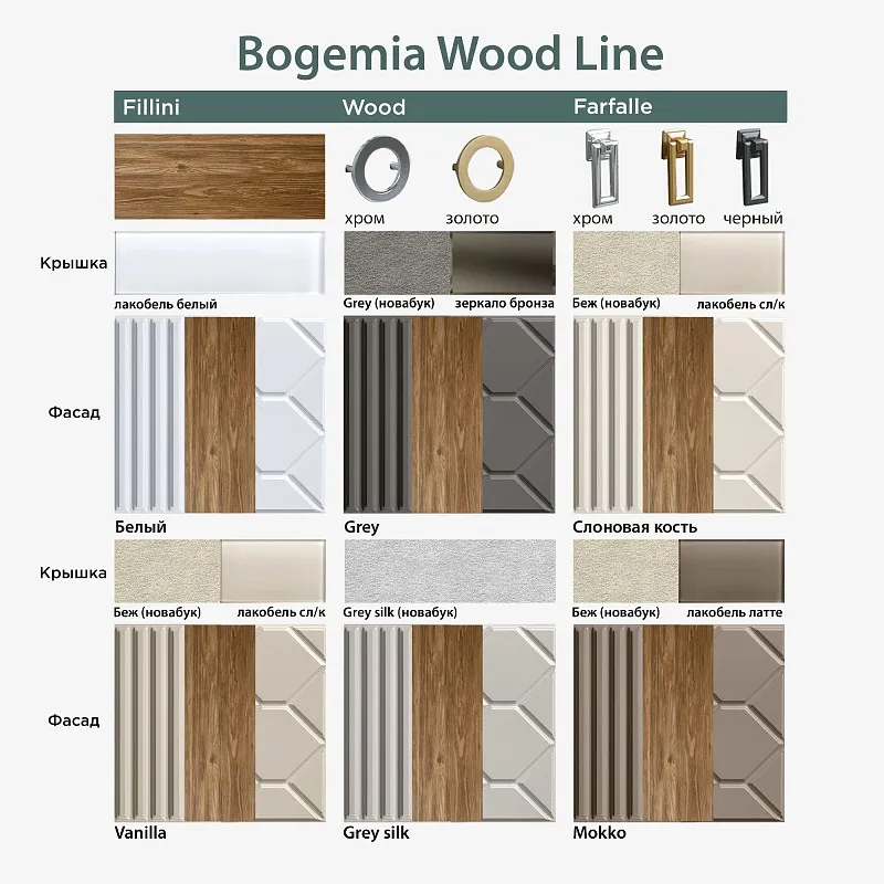 Шкаф 4-х дв. Bogemia Woodline Air (Ваниль/Золото) БМШ2/4(1) | изображение 1