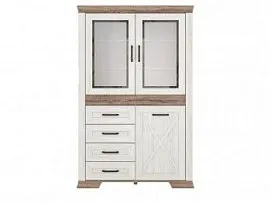 Шкаф с витриной Марсель REG2W1D4S