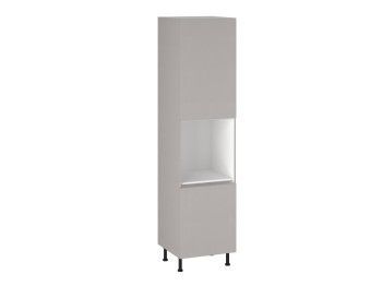 Шкаф-пенал 960 ПГ-60 бока МДФ, Виста (600*586*2456) Экокожа Бежевый, 26489