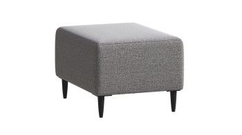 Лобня - Пуф Киркас светло-серый, рогожка