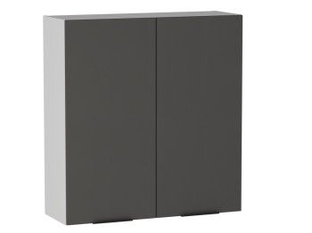 Шкаф 960 2-х дверный ШГ-90, Ватель (900*316*960) Экокожа Серый, 24564