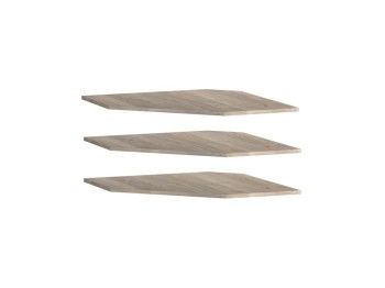 Доп.полки в шкаф для одежды угловой, Юта (736*736*16) Дуб Мария, 50612