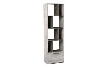 Стеллаж Д-11, Денвер (600*380*2020) Риббек серый, 31314