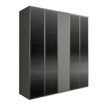 Шкаф 5-ти дв. Bogemia Air (Серый/Серебро) БМШ2/5(4)