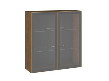Шкаф 960 ШСТ-90 2-дверный, Фьюжн (900*317*960) Дуб Каселла коричневый/Золото, 27175
