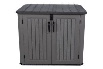 Ящик пластиковый WoodLook, 1380 л, серый