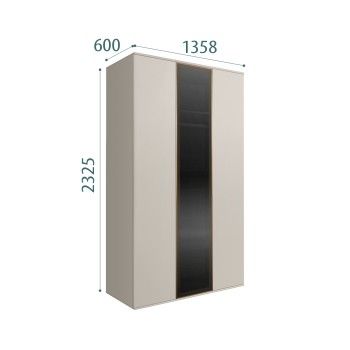 Шкаф 3-х дверный Bogemia Air (Шелк/Золото) БМШ2/3(1)