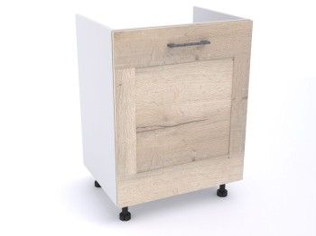 Стол под мойку СМ-60, Дублин (600*470*820) Дуб галифакс белый, 21611