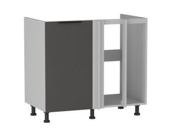 Стол под мойку угловой СМУ-100, Ватель (900*554*820) Экокожа Серый, 23313