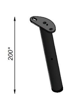 Опора Скандинавия наклонная 200 мм (комплект 5 шт), ФР.0600.0207