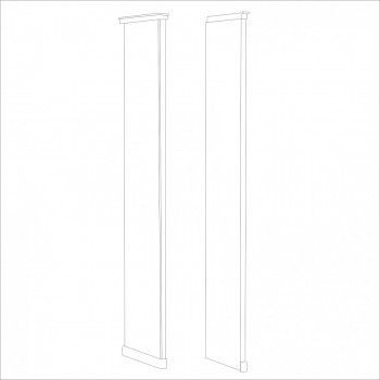 Мишель стоевая к шкафу левая белый матовый