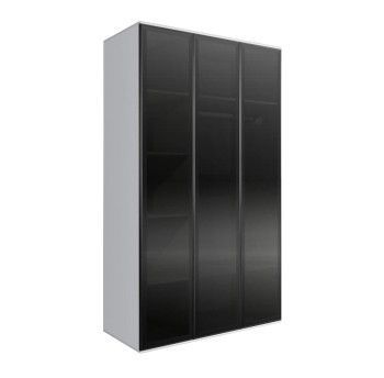 Шкаф 3-х дверный Bogemia Air (Белый/Черный) БМШ2/3(3)