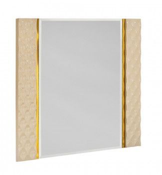 Зеркало Лара ППУ бежевый глянец