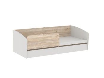 Кровать с ящиками и бортиком Аврора (2042*974*661) Дуб Мария/Кашемир