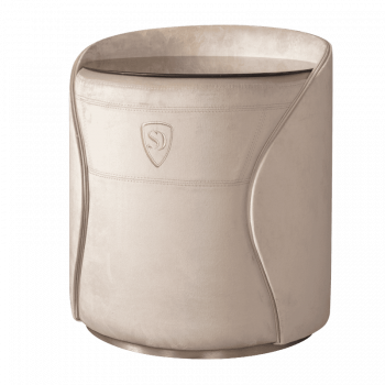 Пуф-тумба Жемчужный берег (бархат) серебро Sweet dreams PS-101